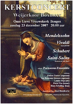 Intende Voci/F. Schubert en Oratorio de Noël/C. Saint-Saens